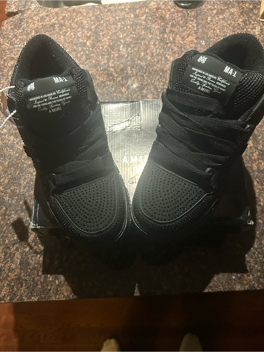 AMIRI Black MA-1 Men's High-Top Sneakers